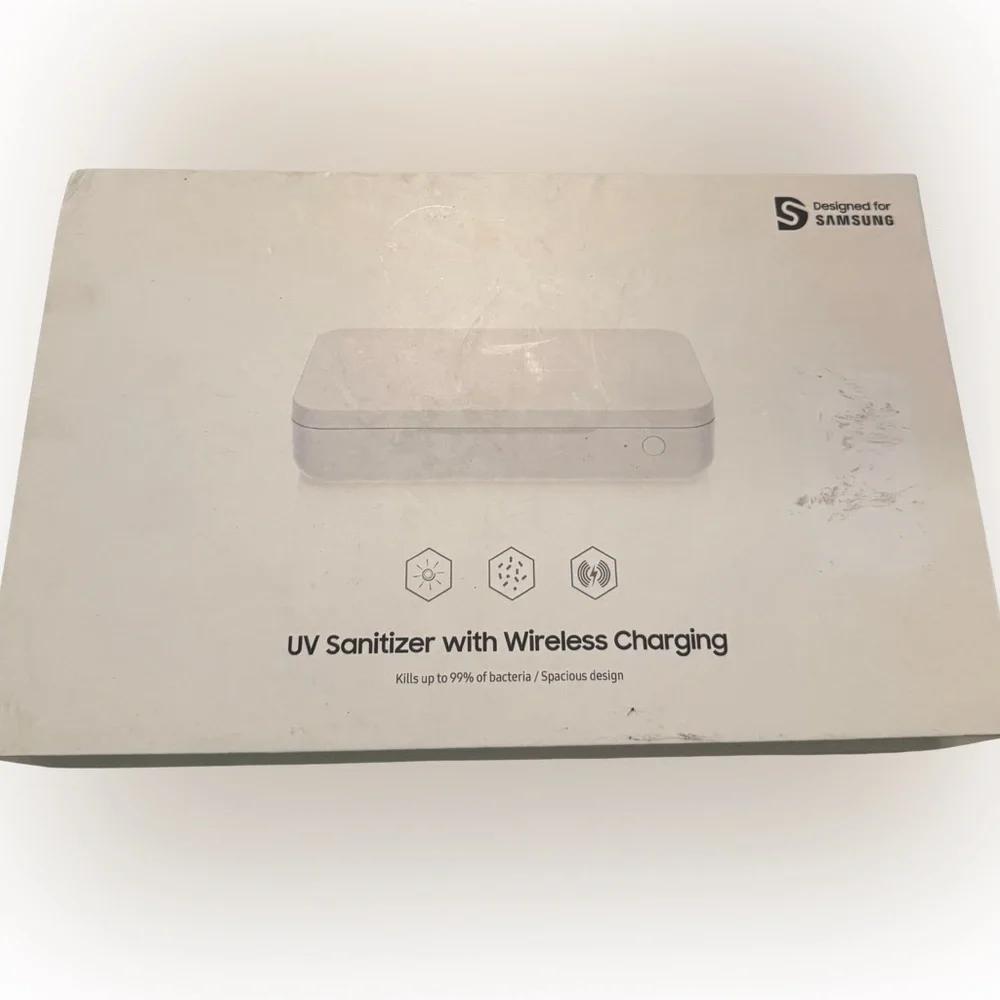 Samsung UV Sanitizer w/ Wireless Charging | Phone, Earbuds, Glasses | New in Box